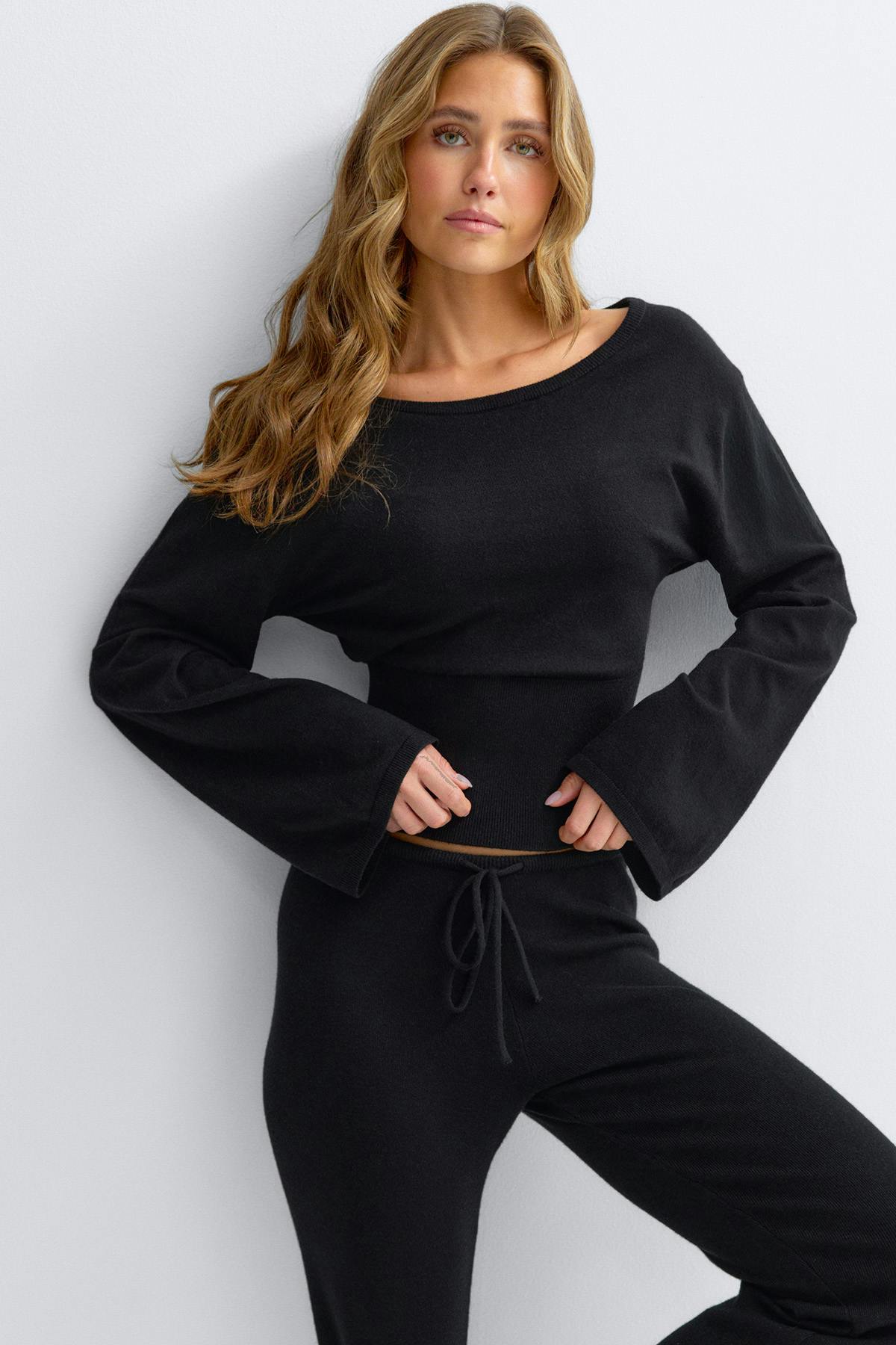 Knitted loungewear top