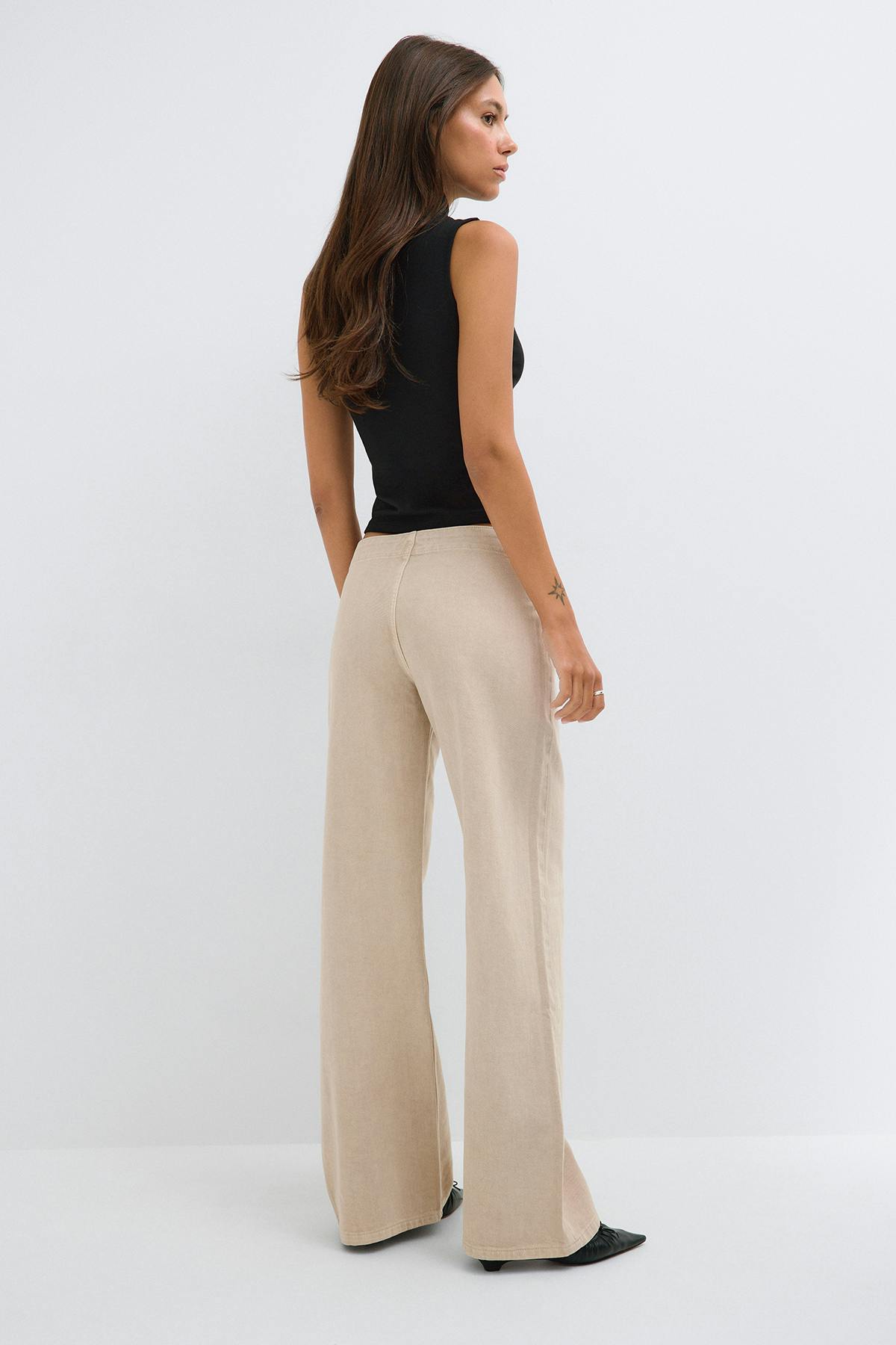 Side knot jeans