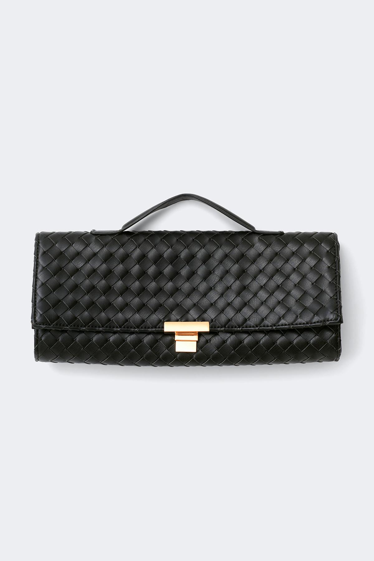 Braided clutch bag