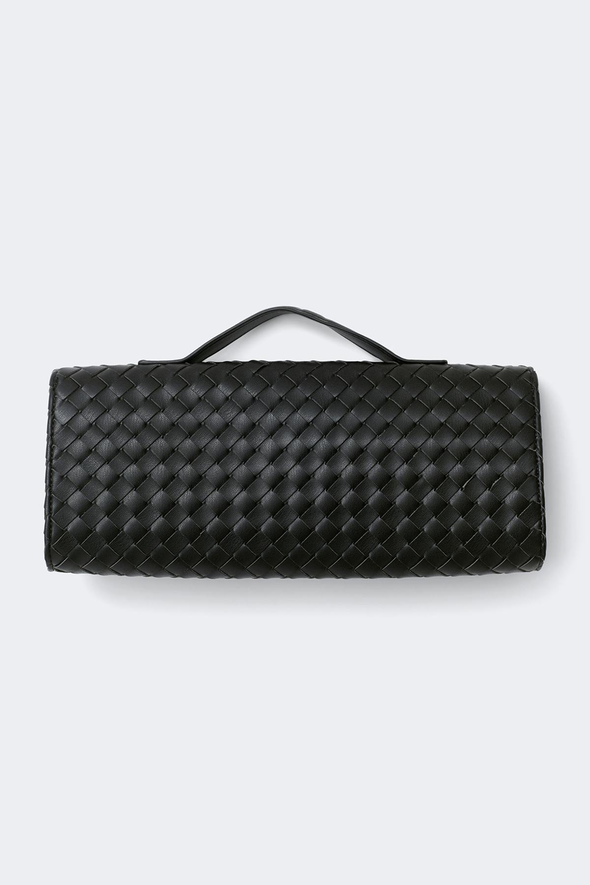 Braided clutch bag