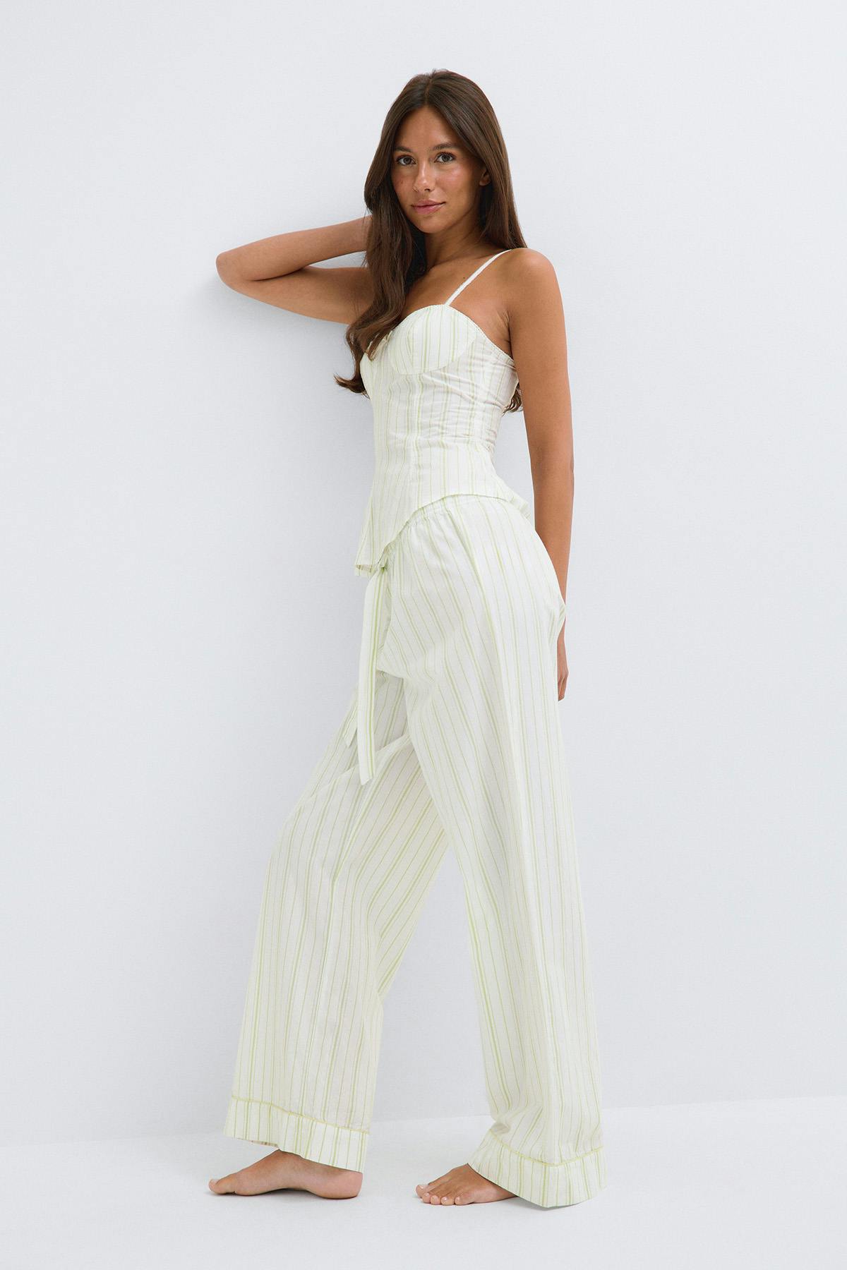 Poplin pyjamas trousers