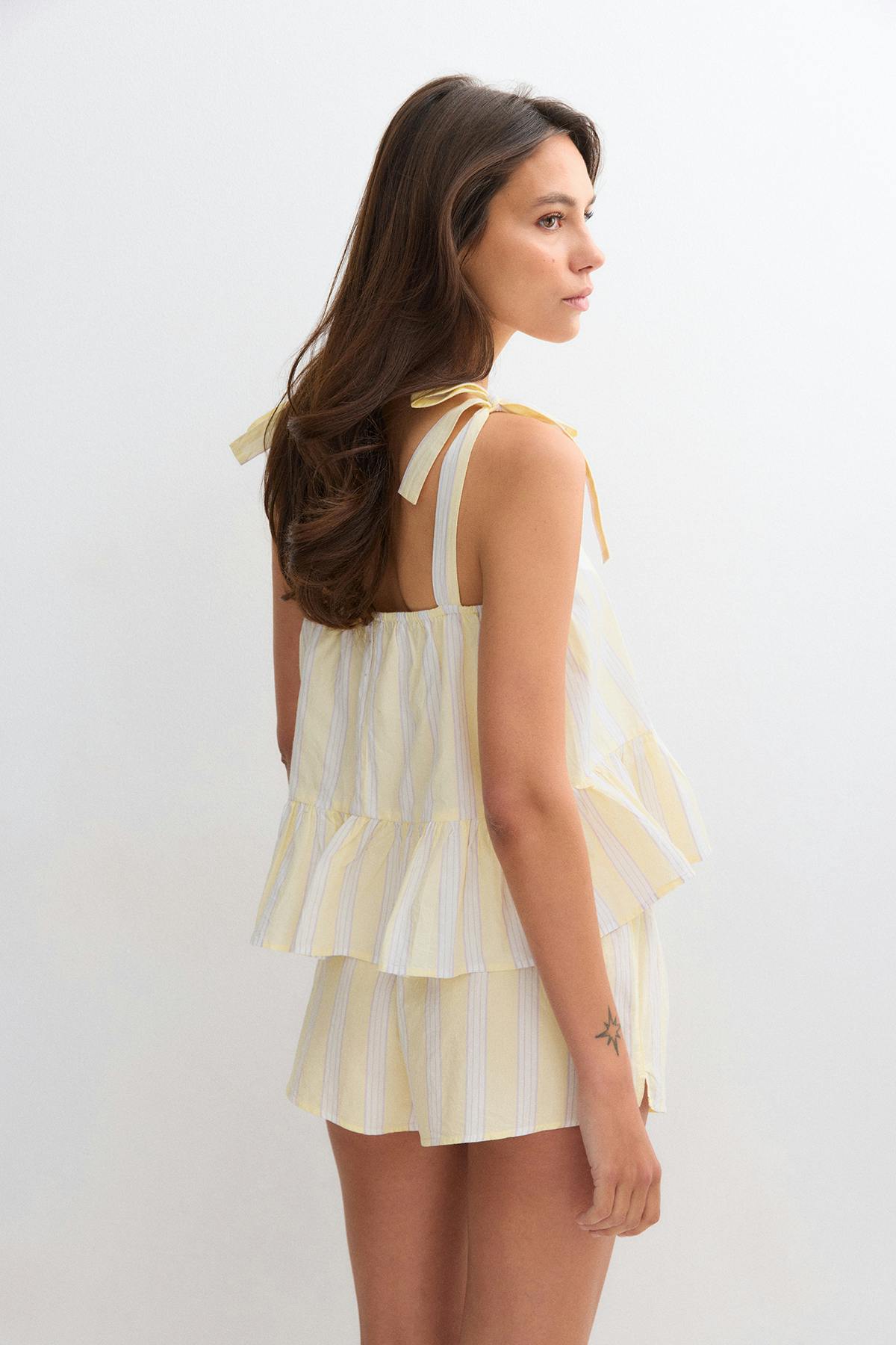 Poplin pyjamas shorts