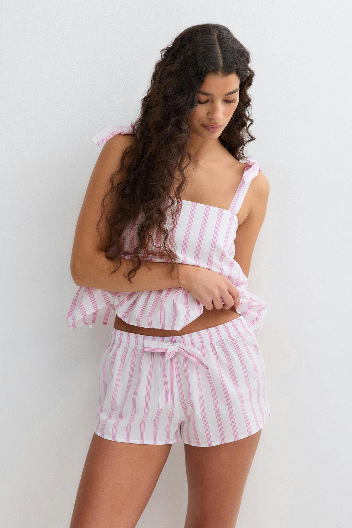 Poplin pyjamas shorts