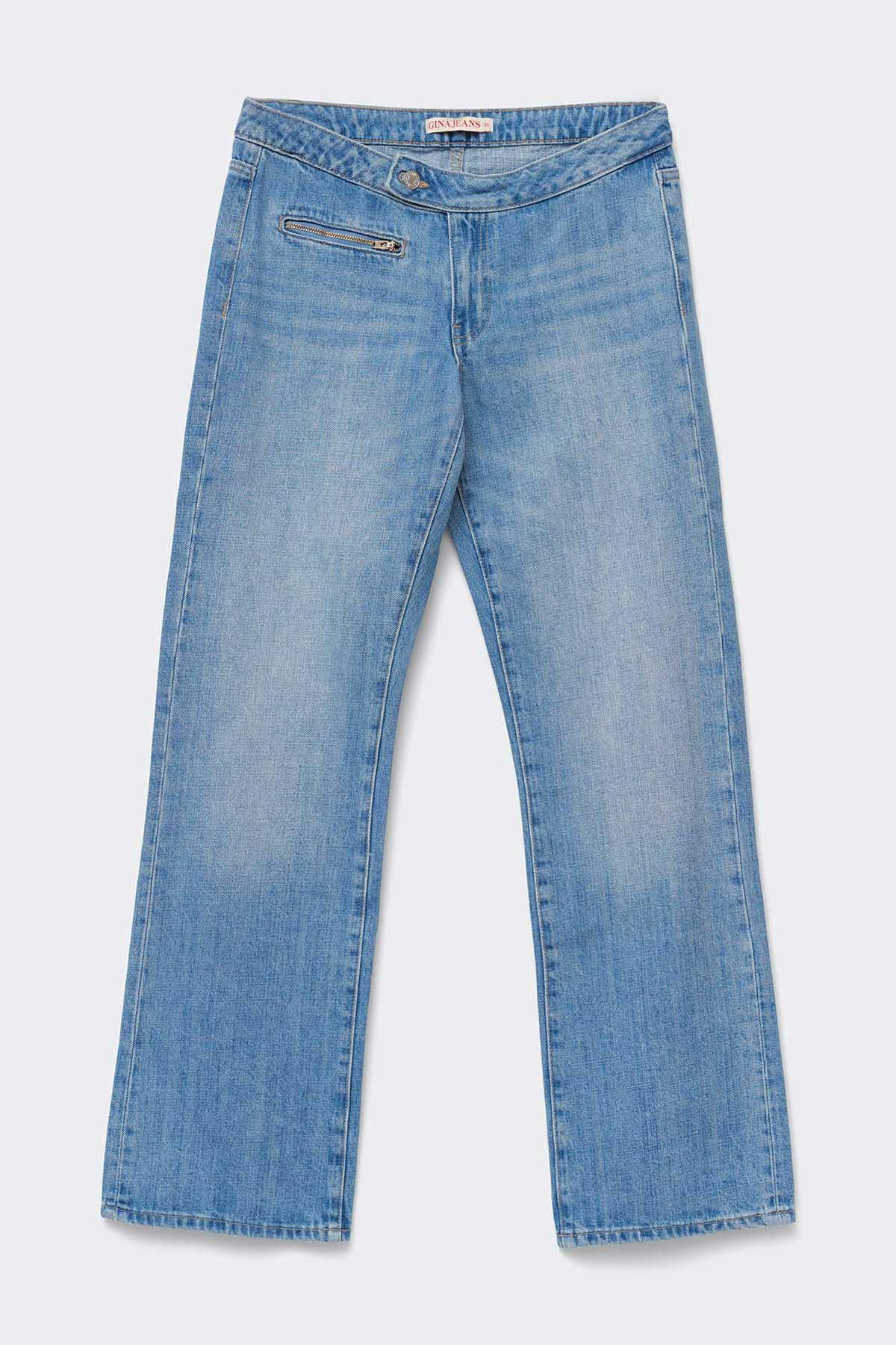 Low pleat jeans