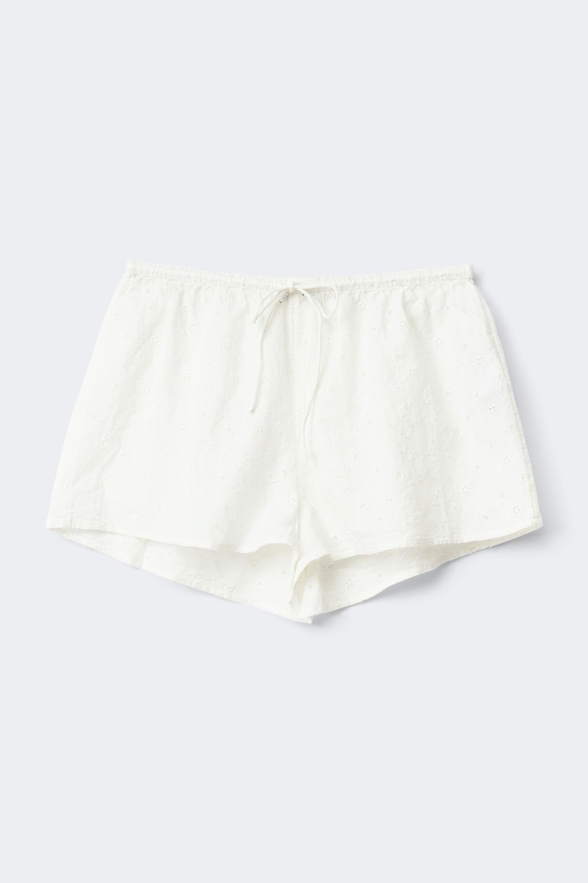 Broderie loungewear shorts