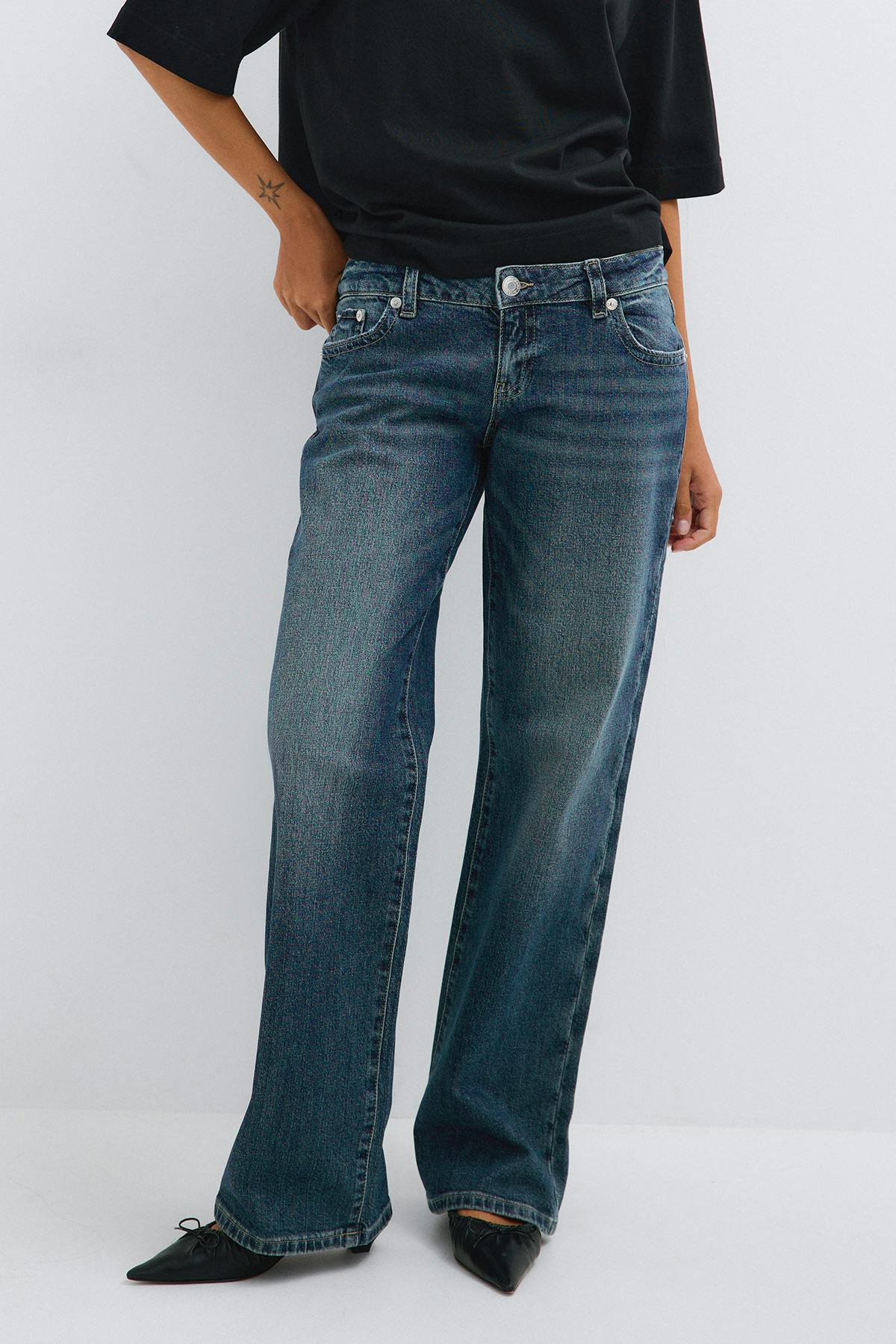 Rebel low wide jeans