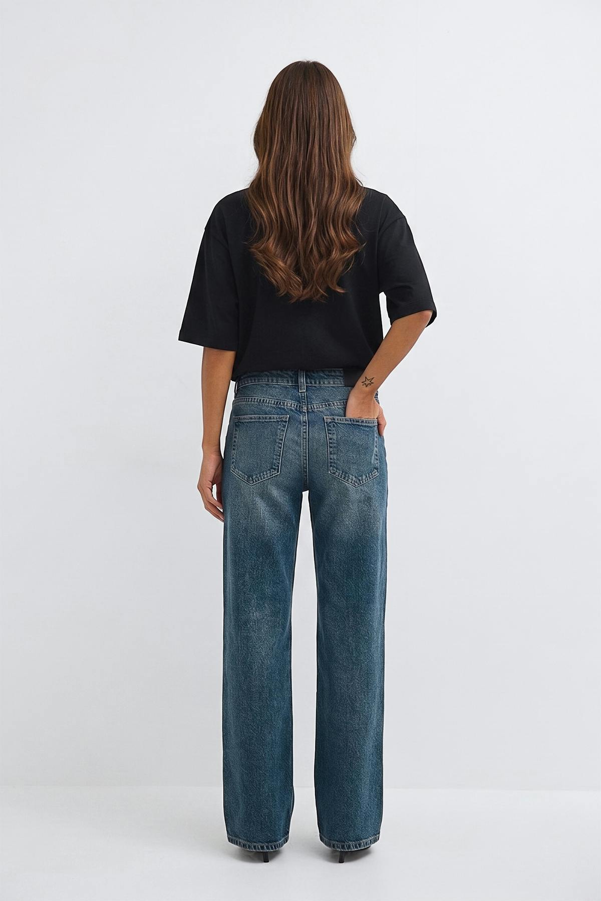 Rebel low wide jeans