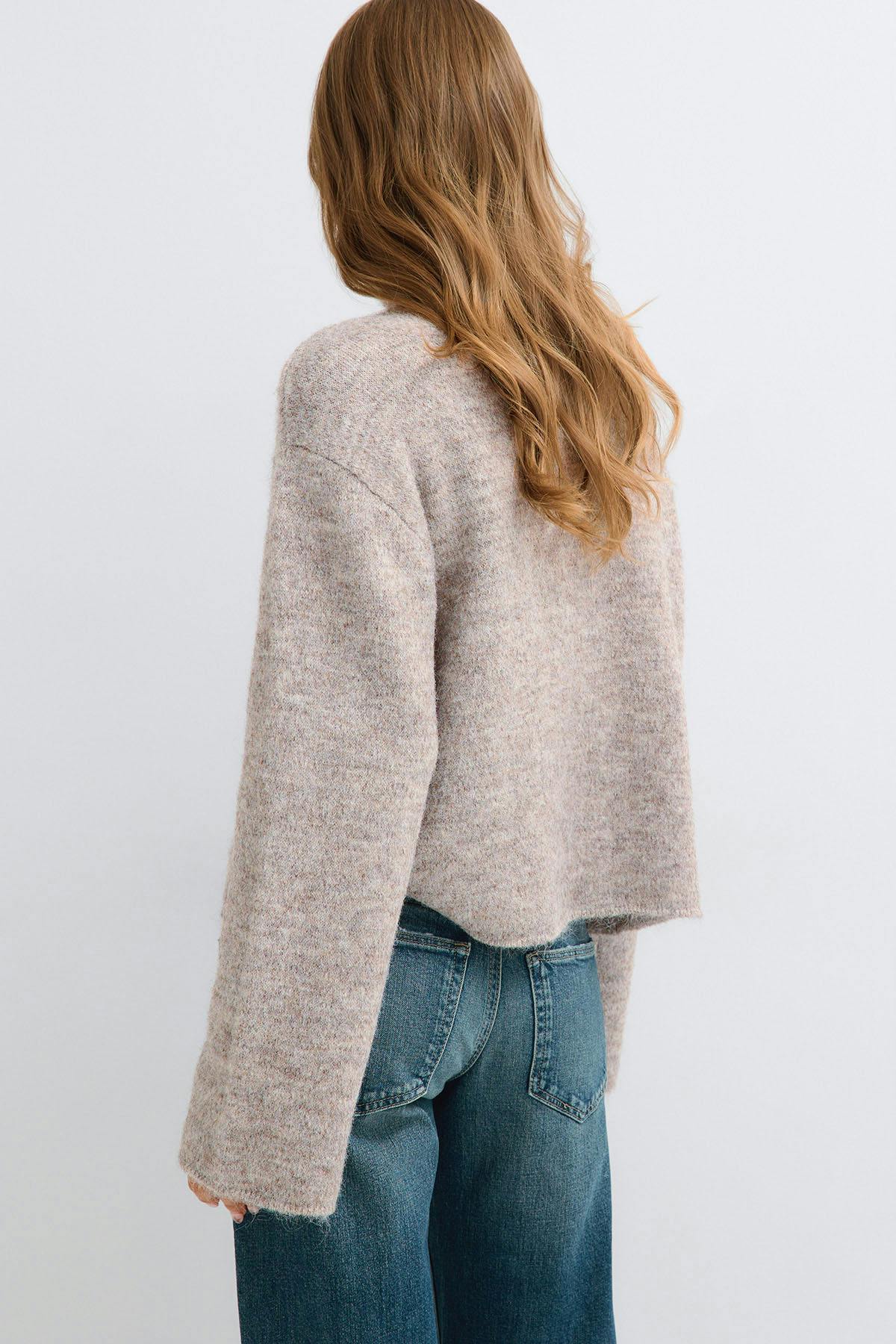 Knitted button cardigan
