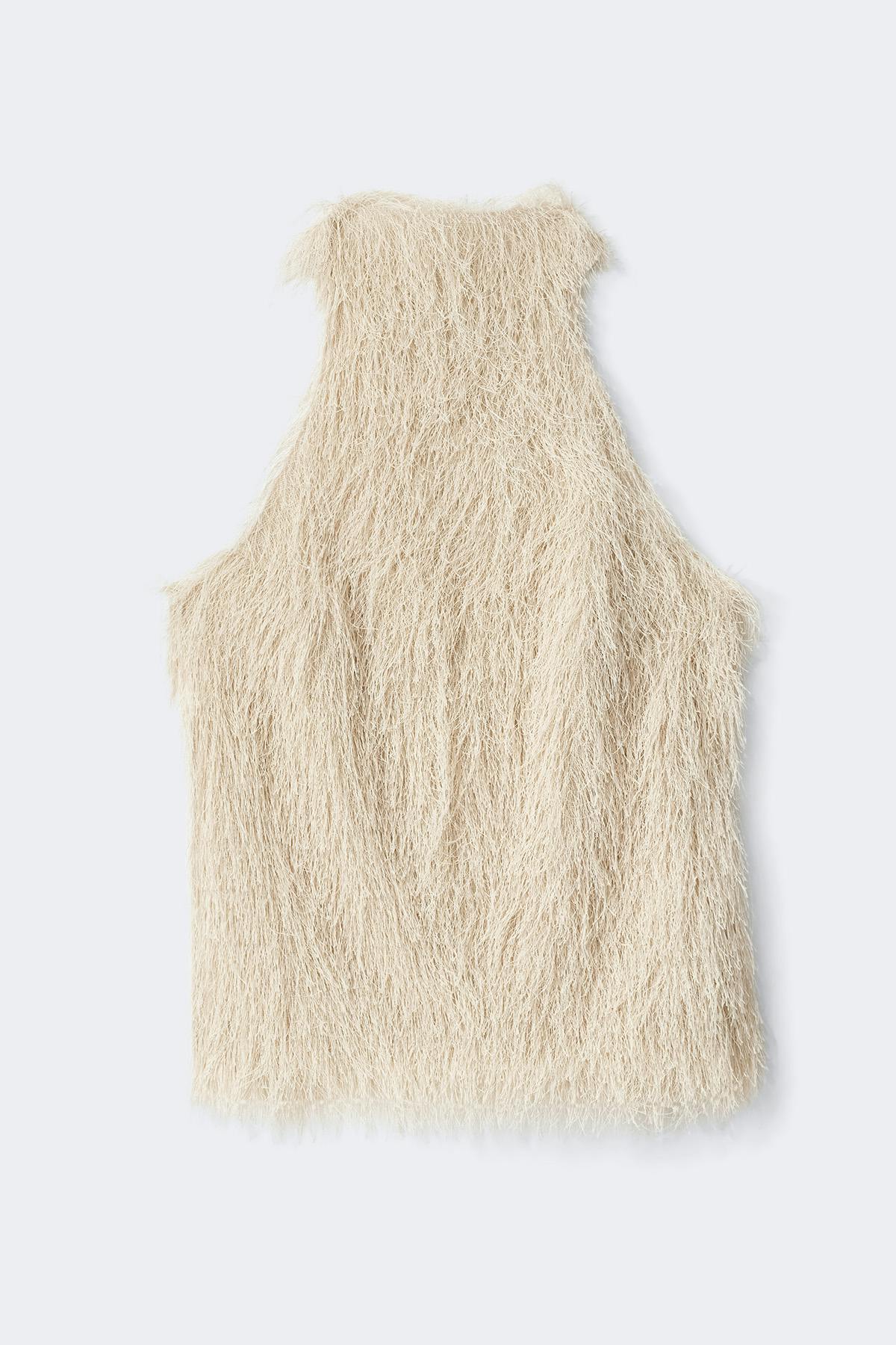 Open back halterneck top