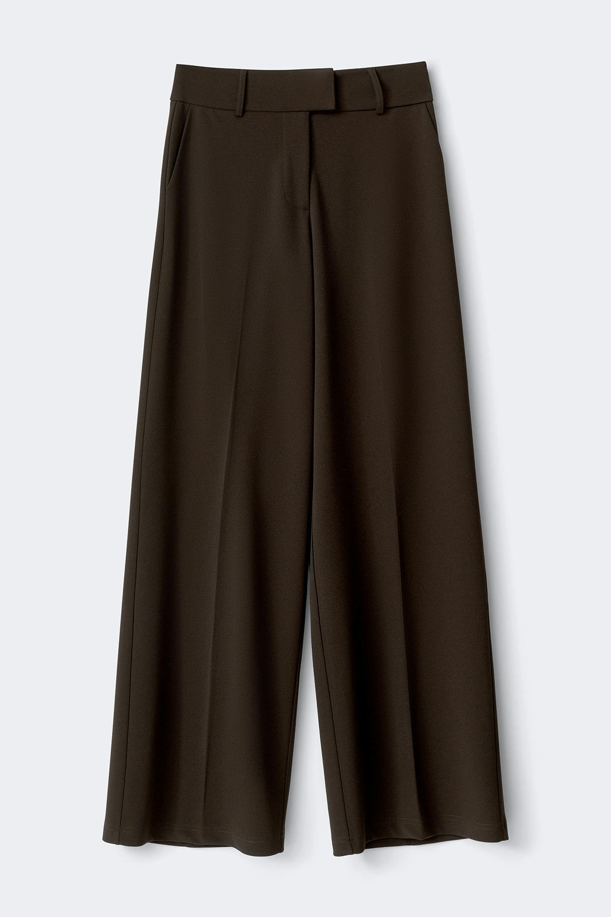 High waist suit trousers