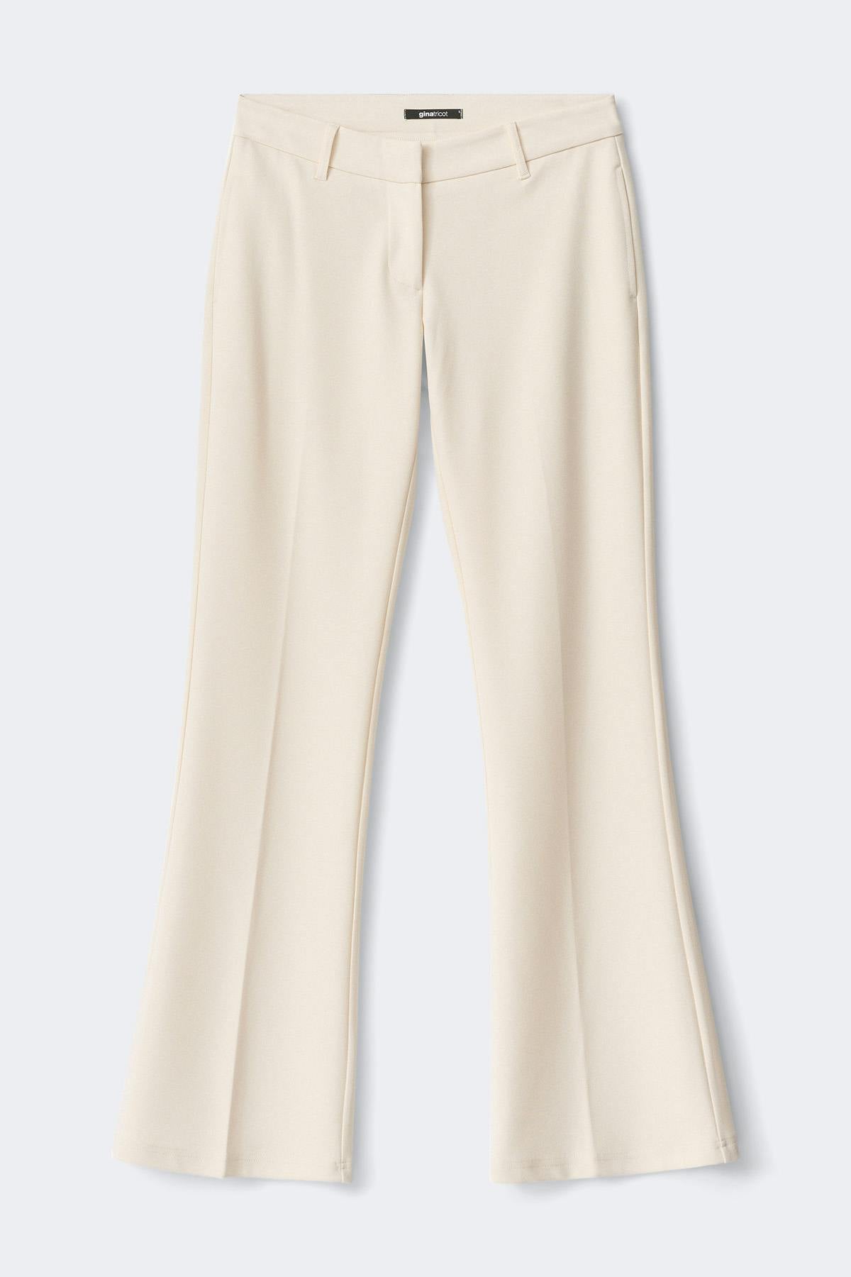 Low waist straight trousers