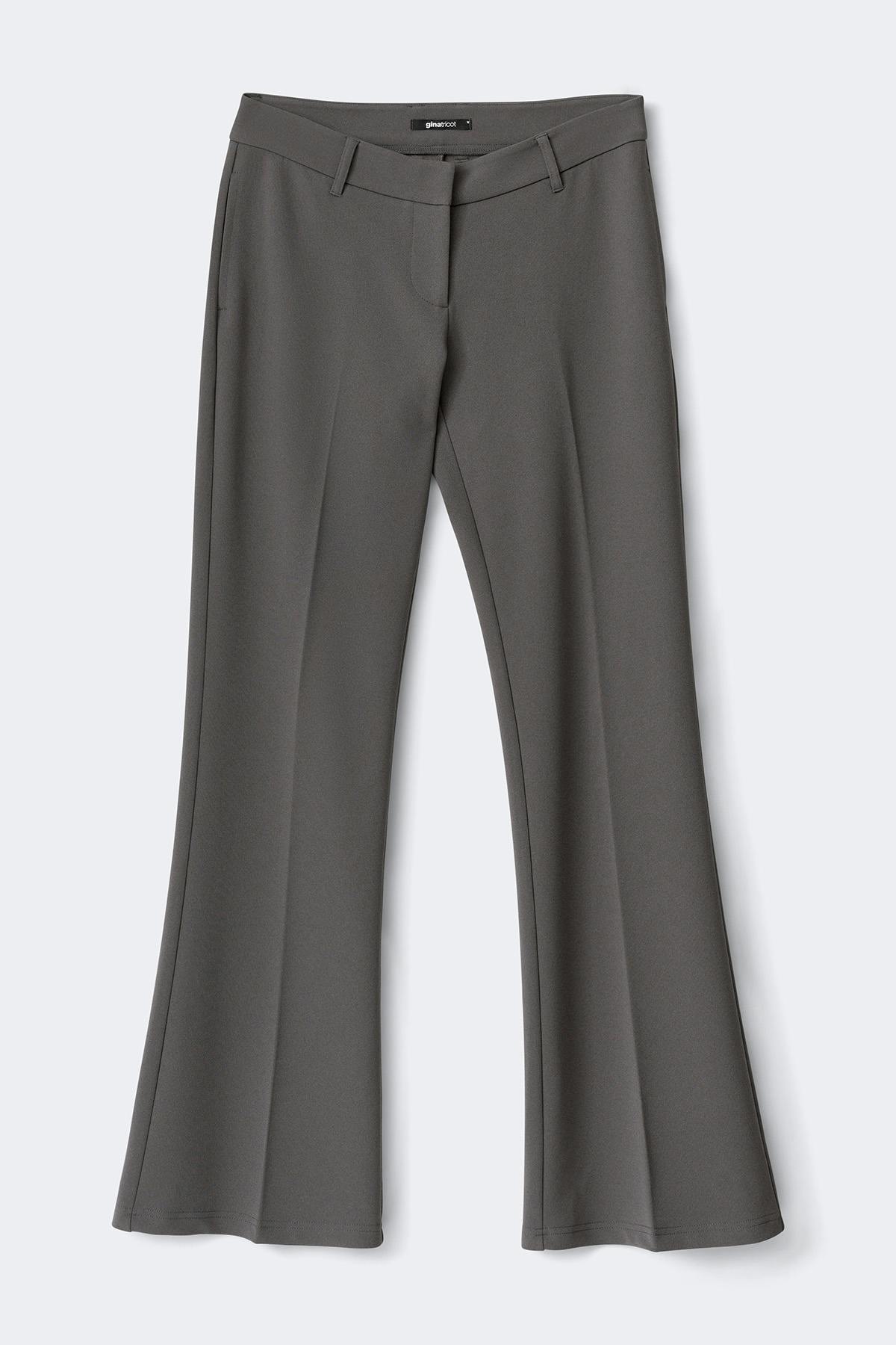 Low waist straight trousers