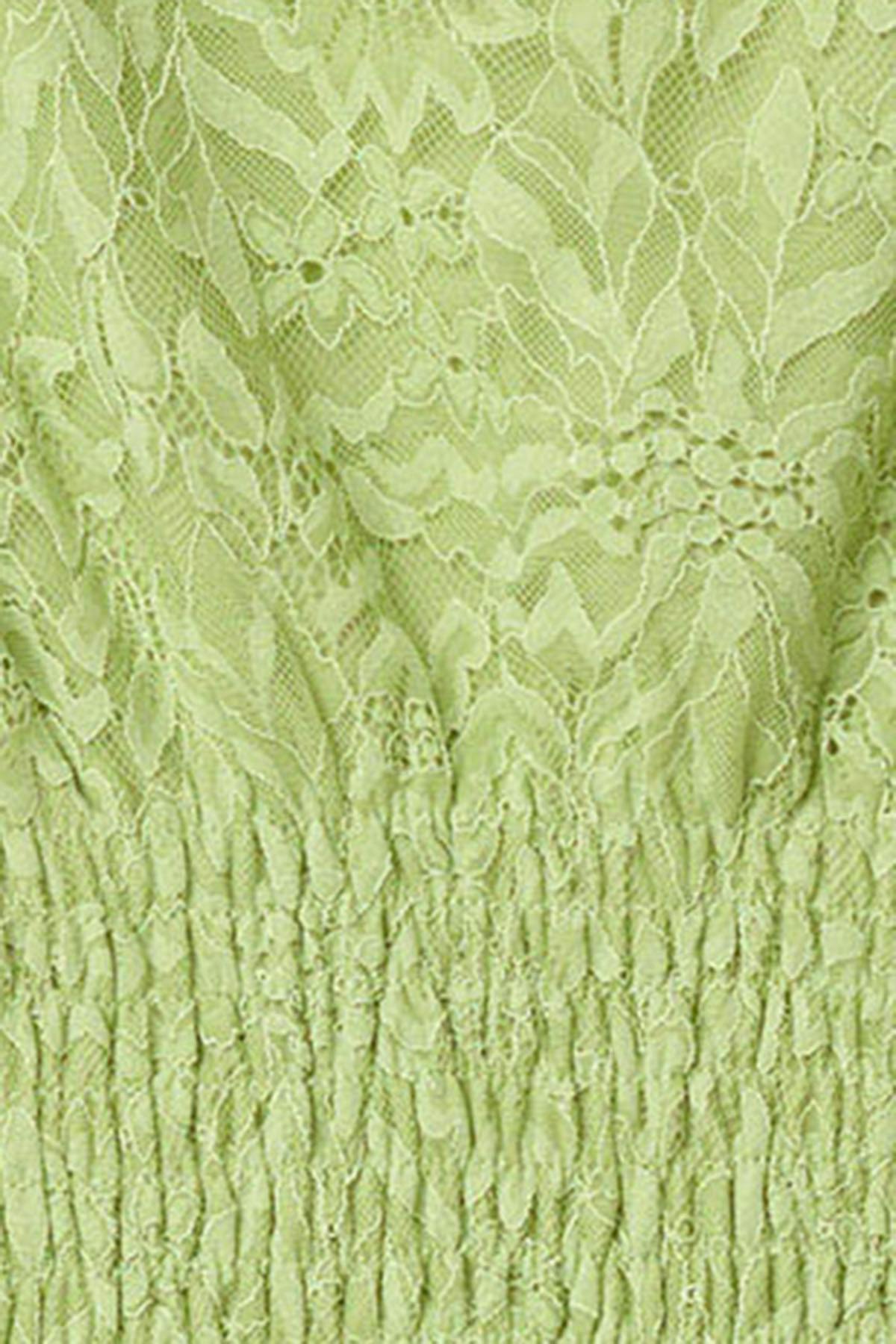 Lace smock top