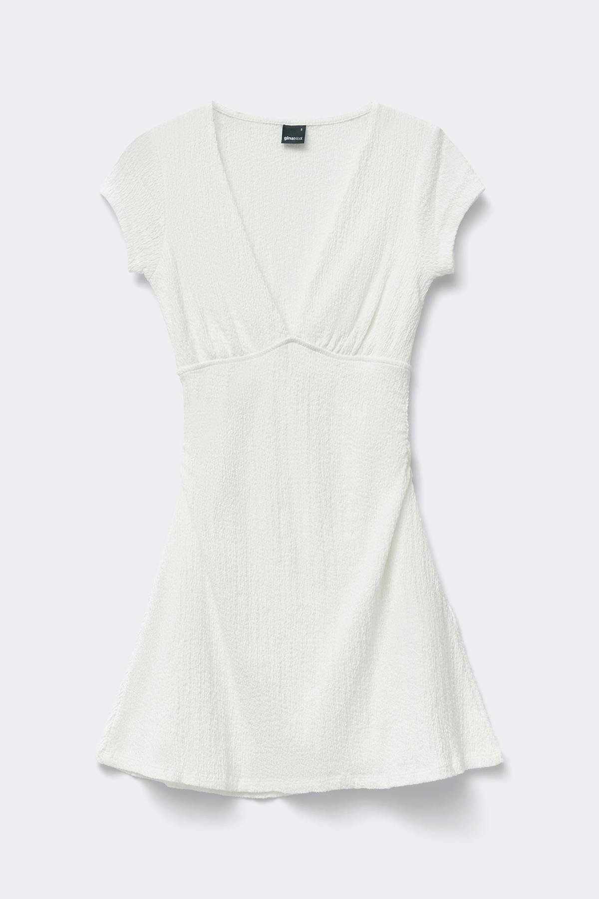 Textured mini dress