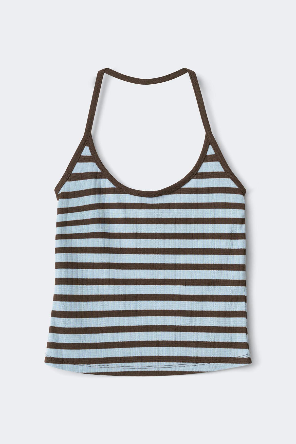 Loungewear halterneck singlet