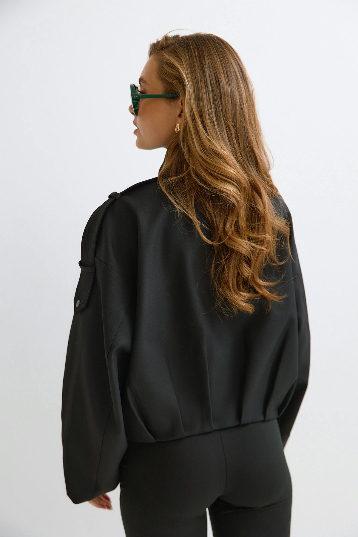 High neck short jacket