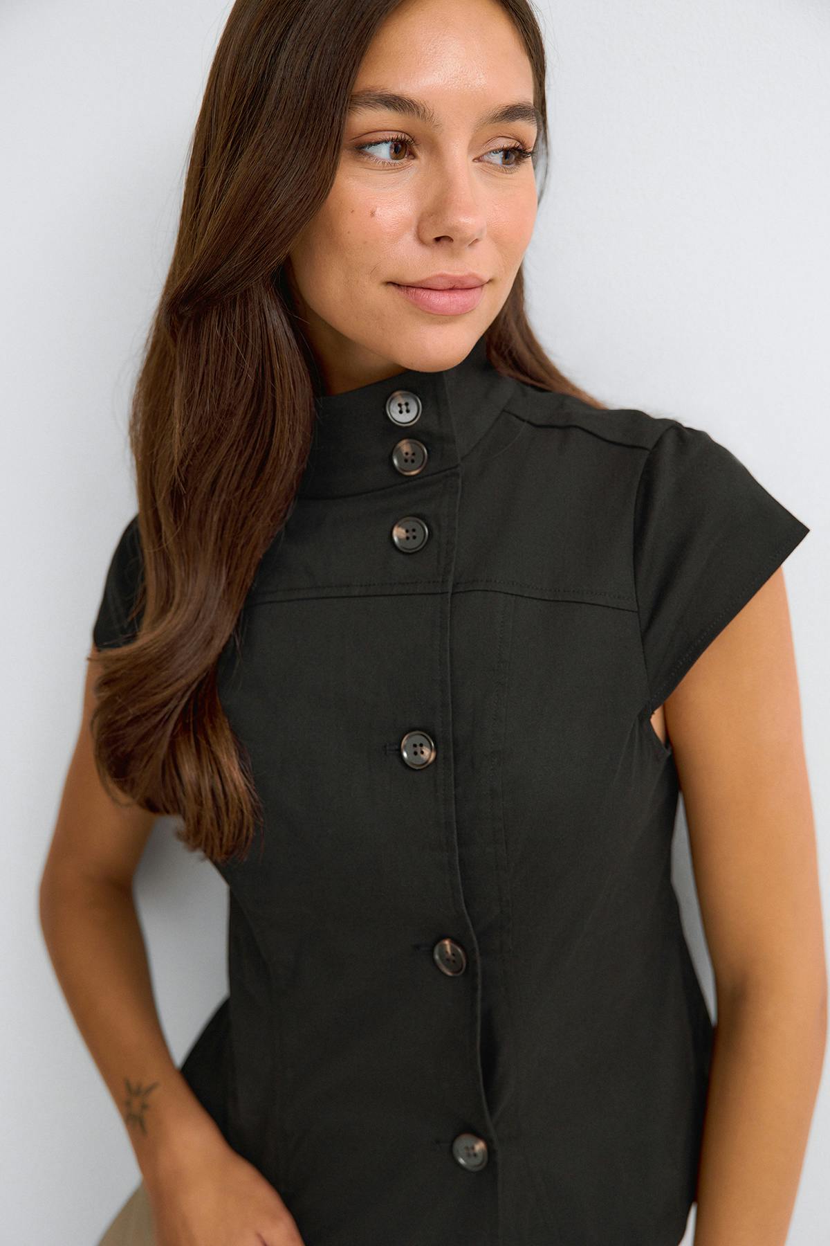 Button up top