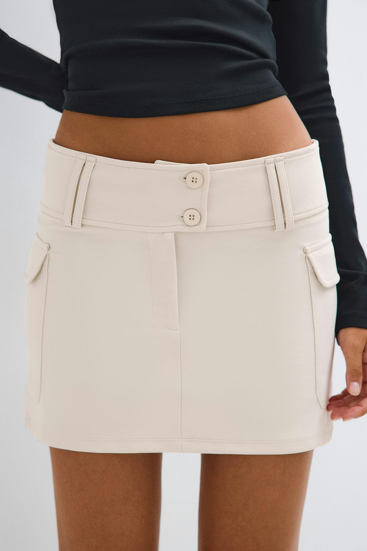 Cargo mini skirt