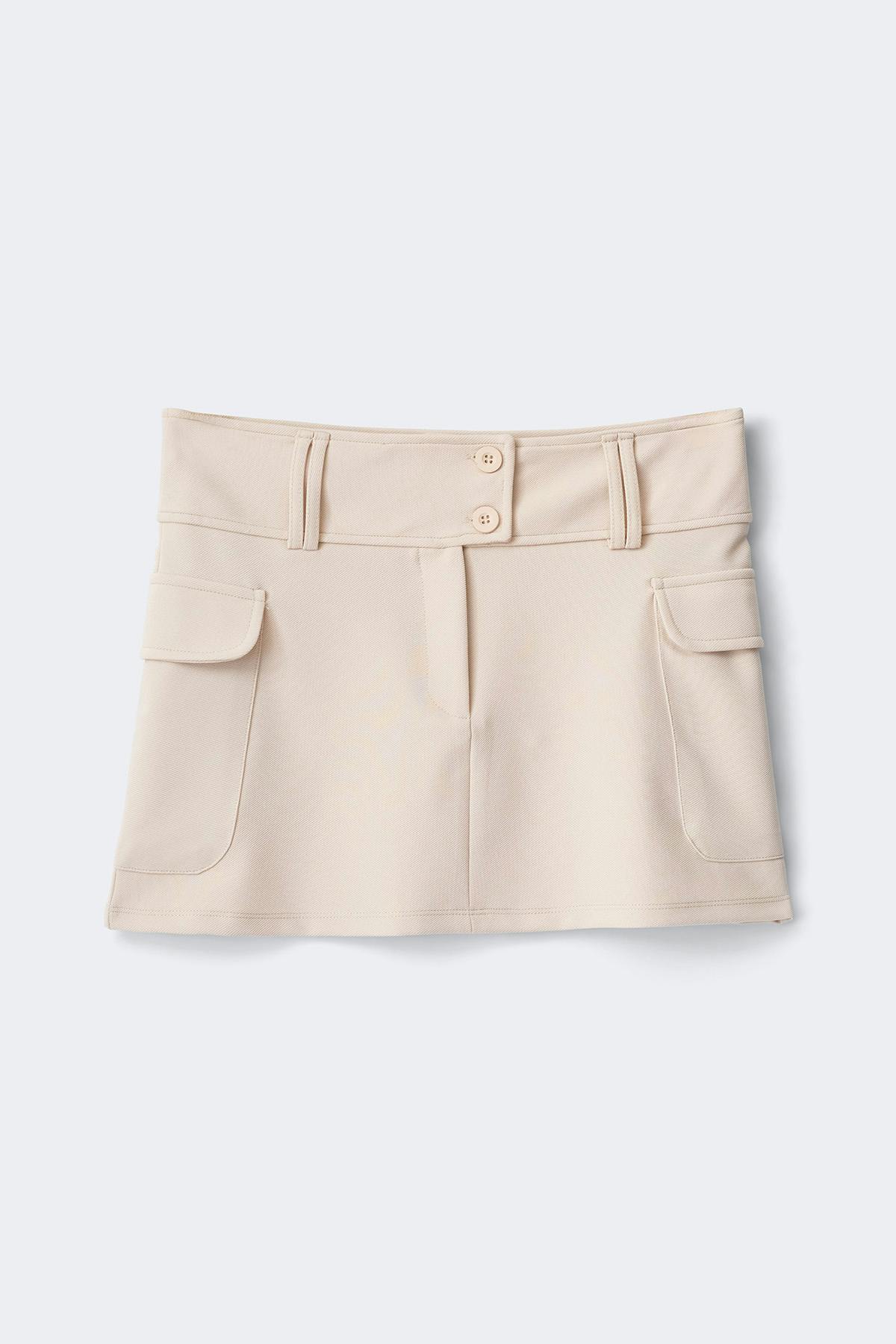 Cargo mini skirt