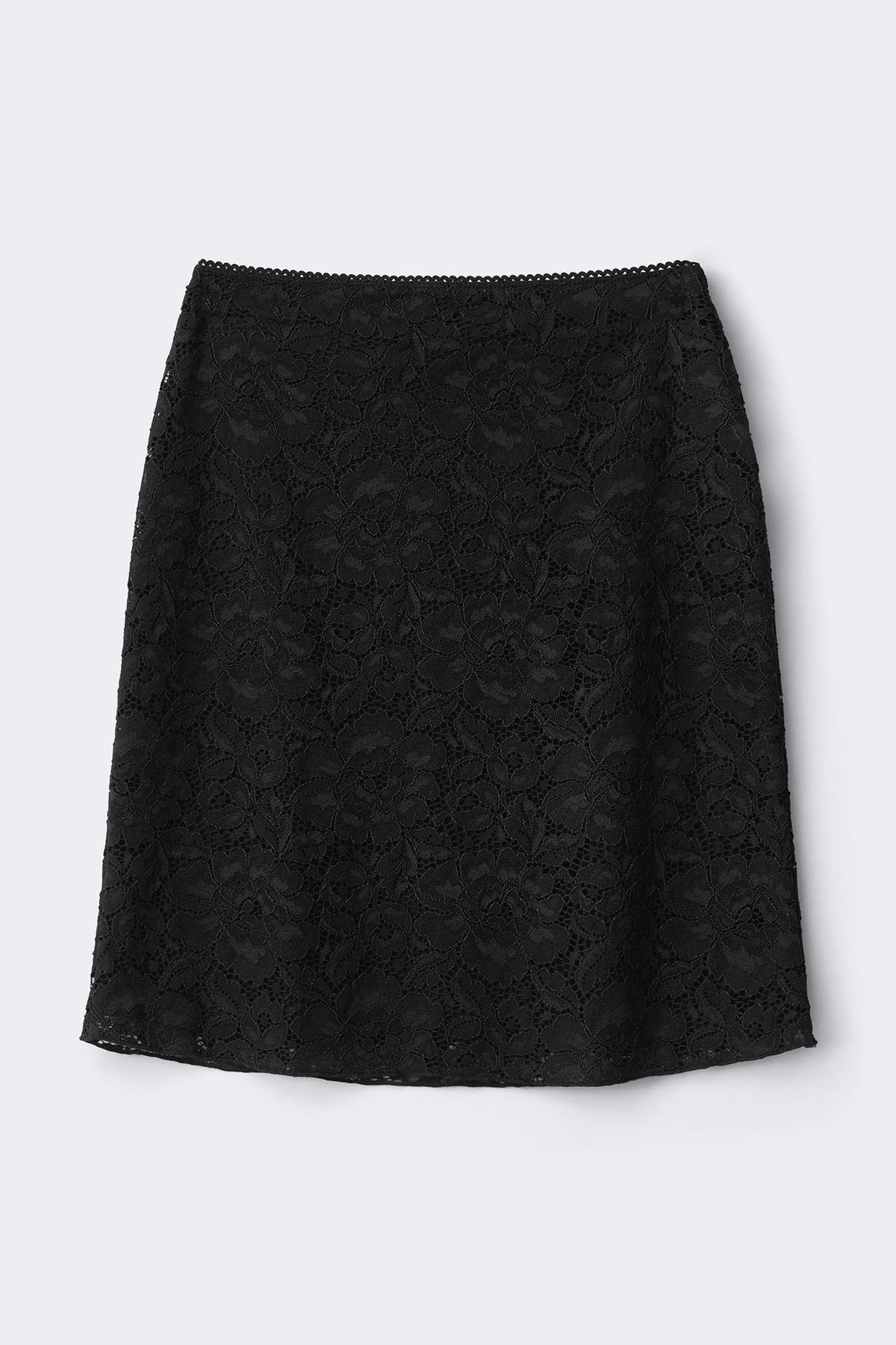 90s lace midi skirt