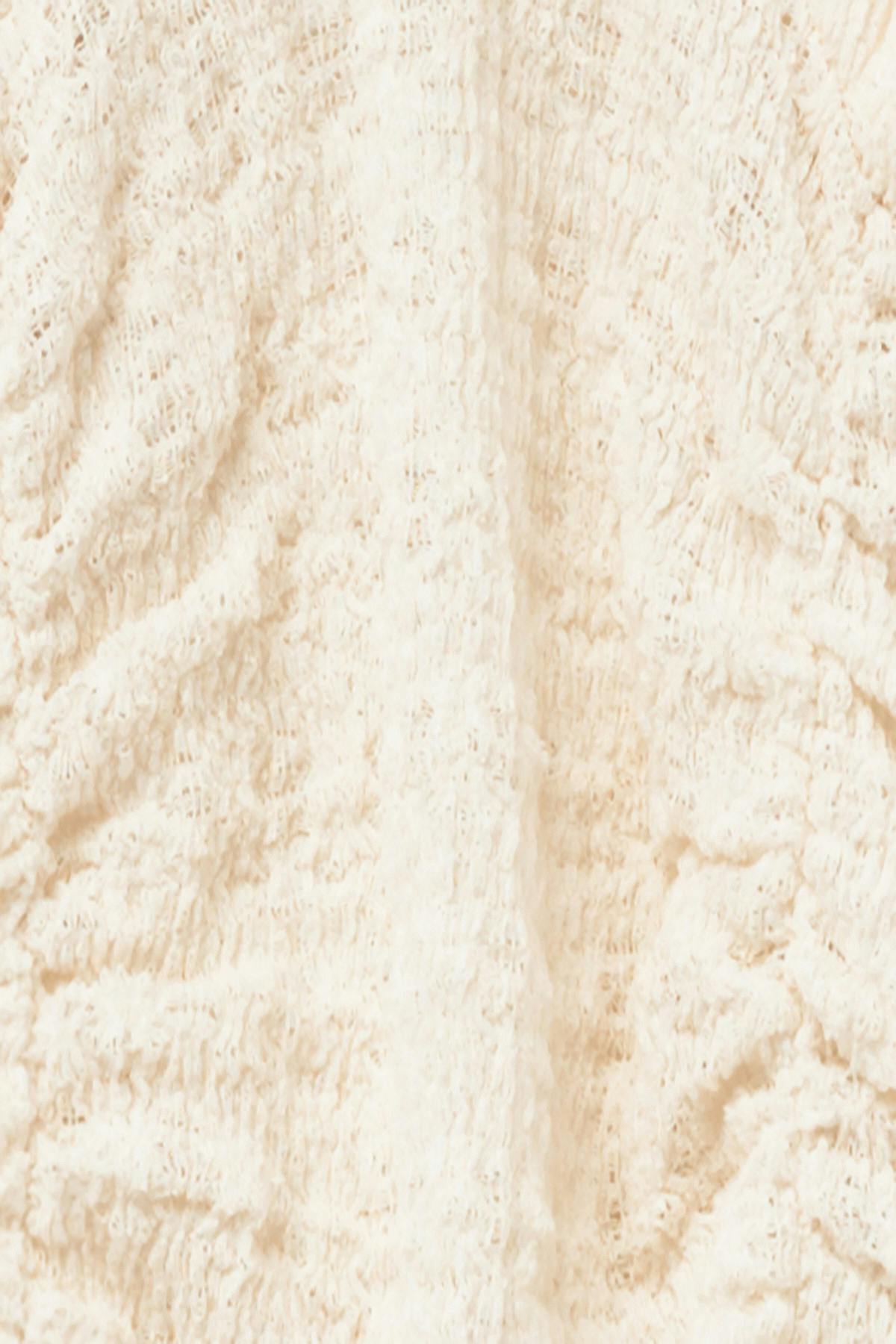 Textured lace detail top