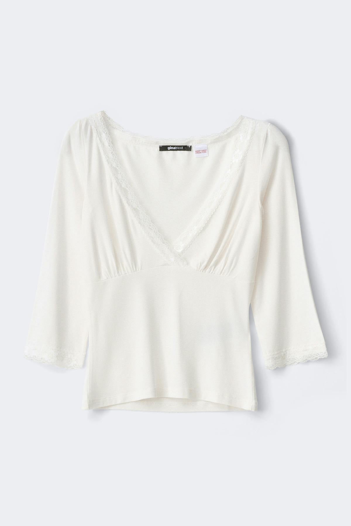 Quarter sleeve loungewear top