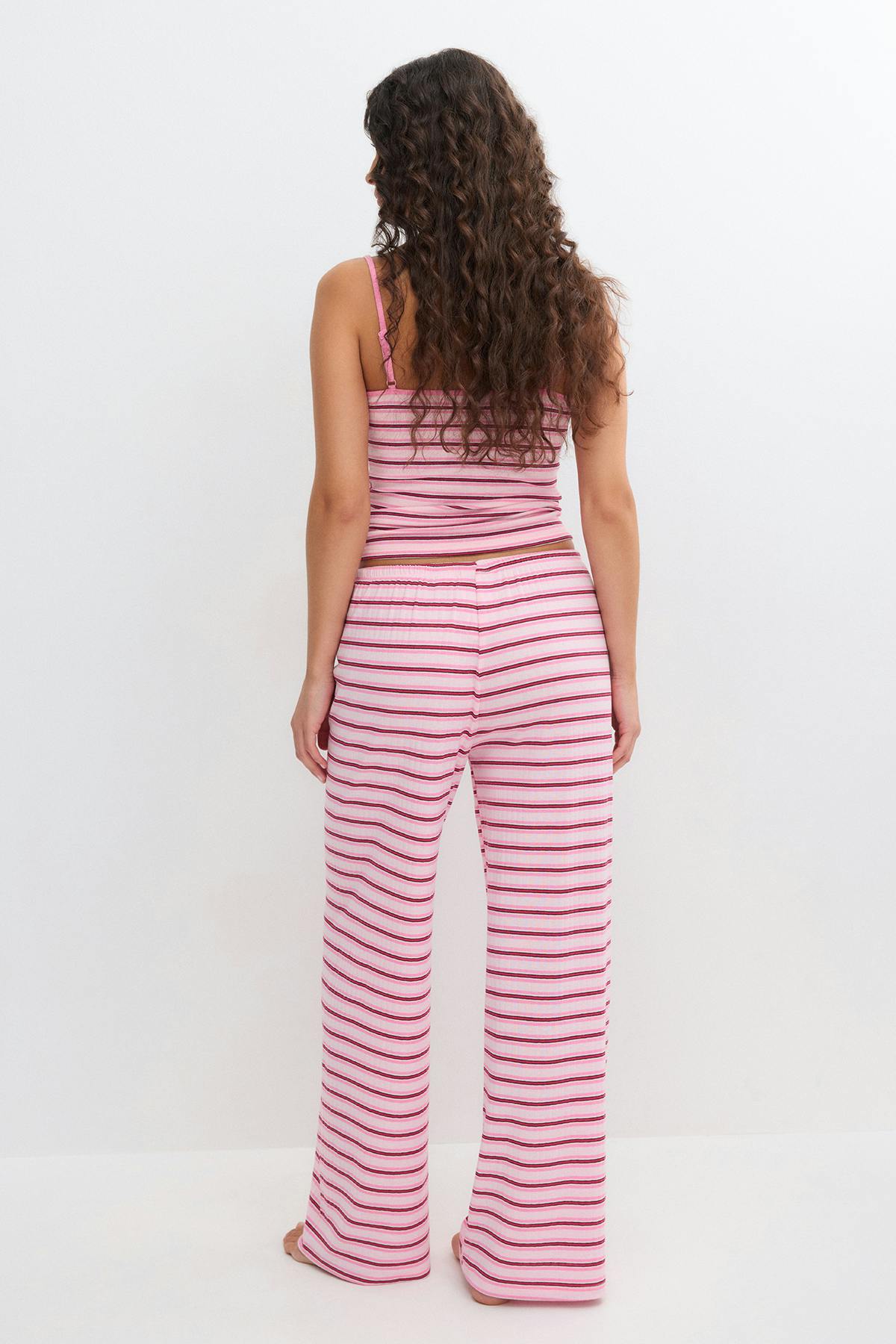 Striped soft trousers