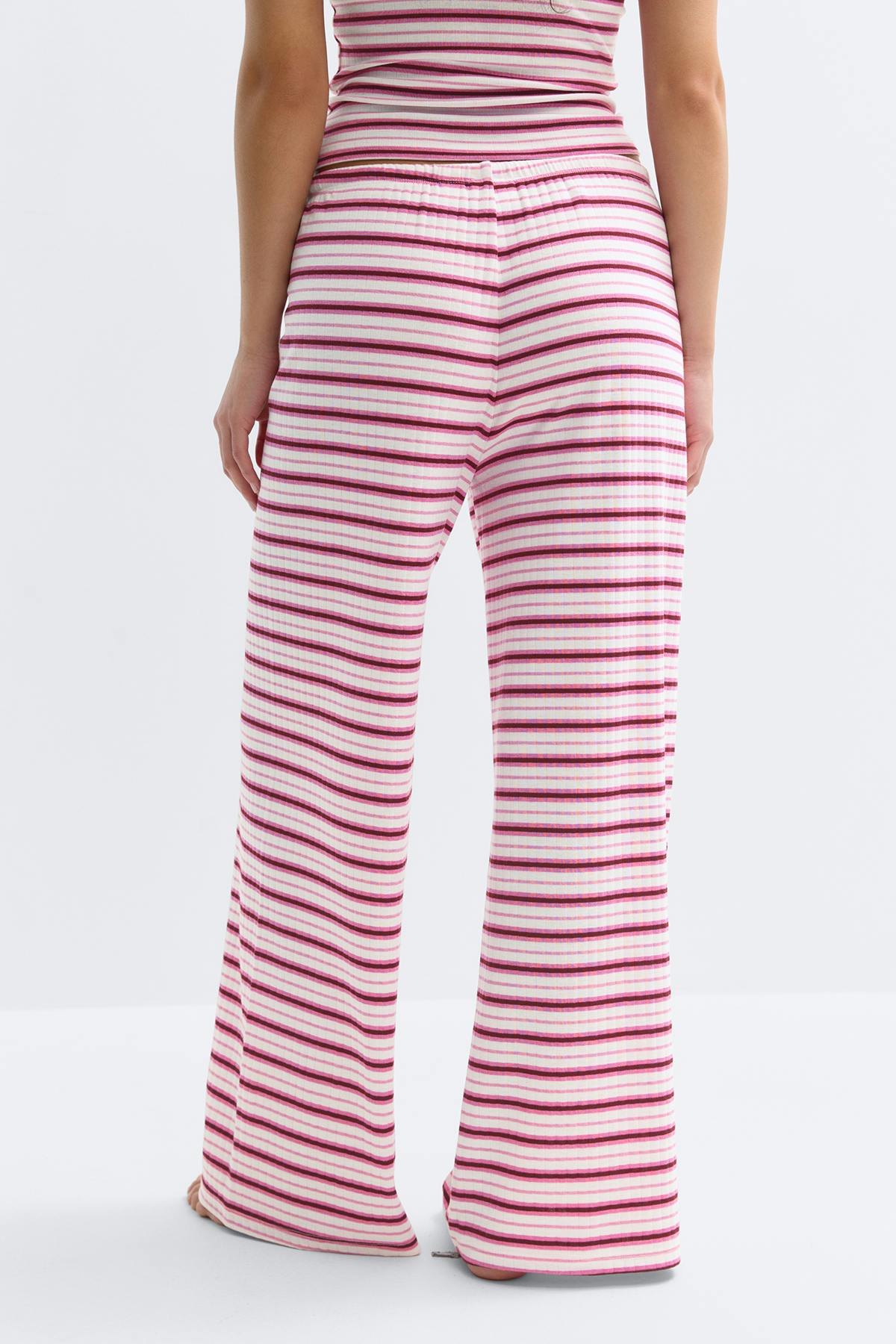 Striped soft trousers