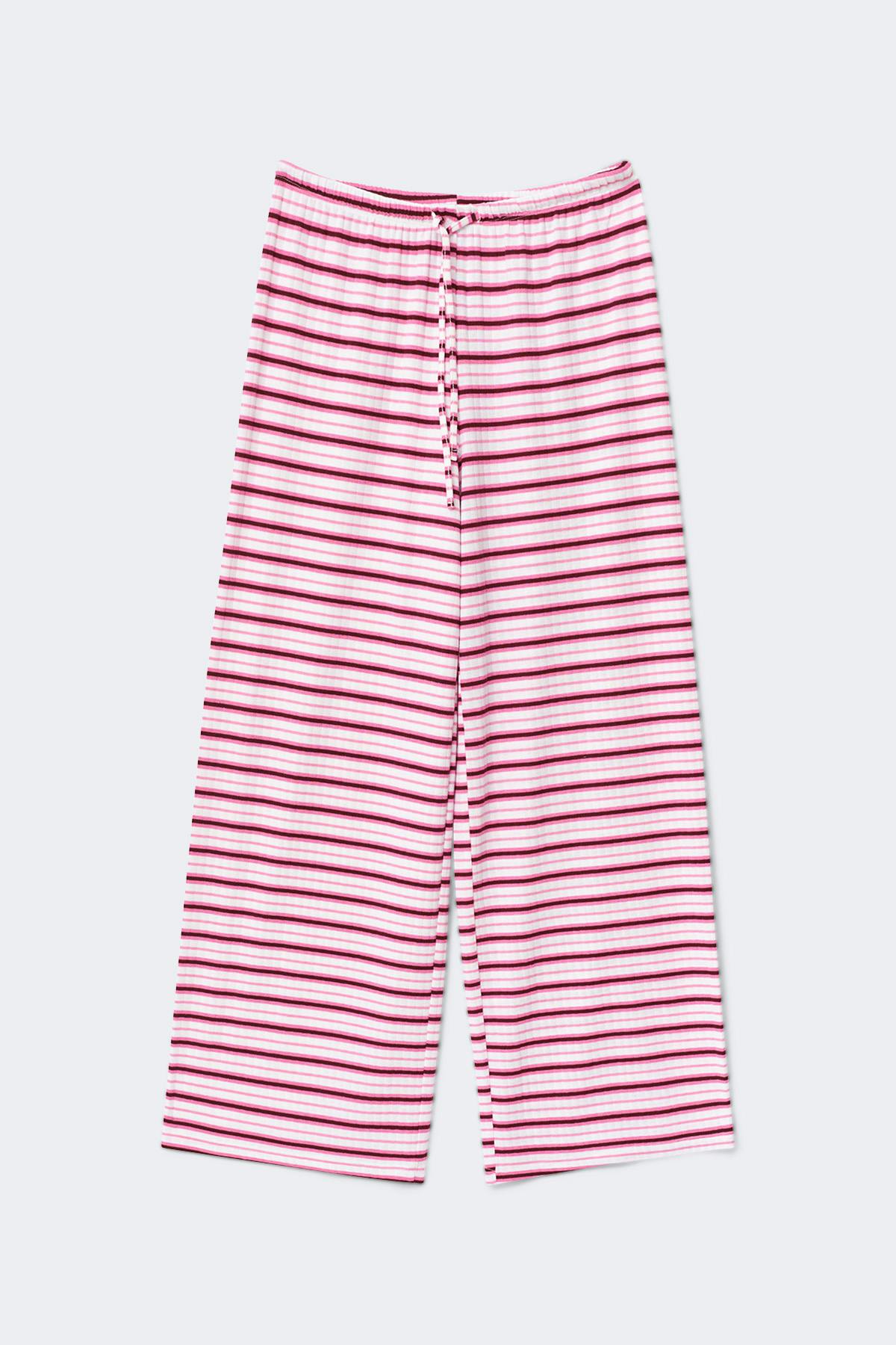 Striped soft trousers
