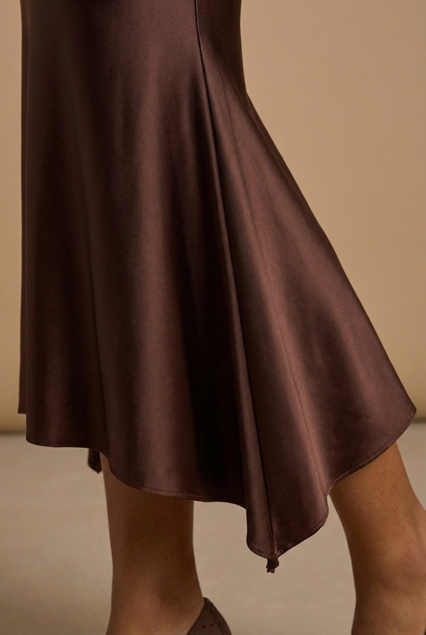 Sirena Midi Dress - Cocoa Brown