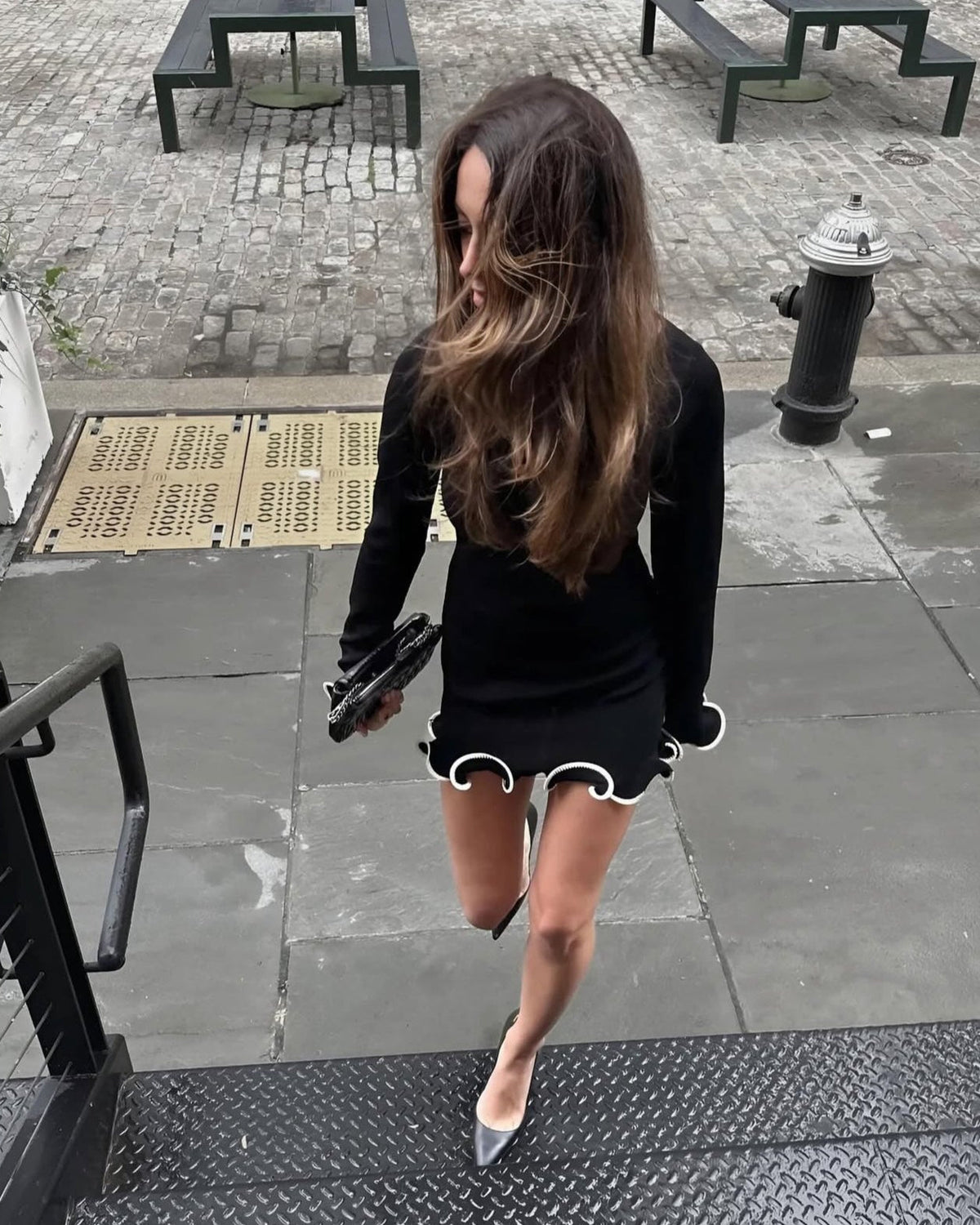 Tiffany Ruffle Hem Mini Dress