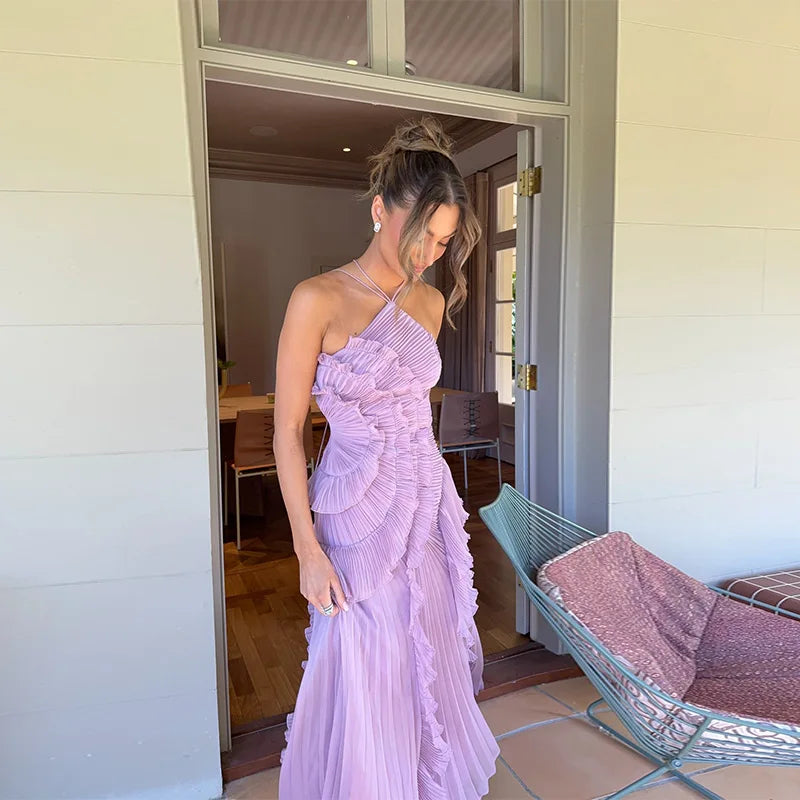 Aurora Élan Maxi Dress – Fluid Elegance in Motion