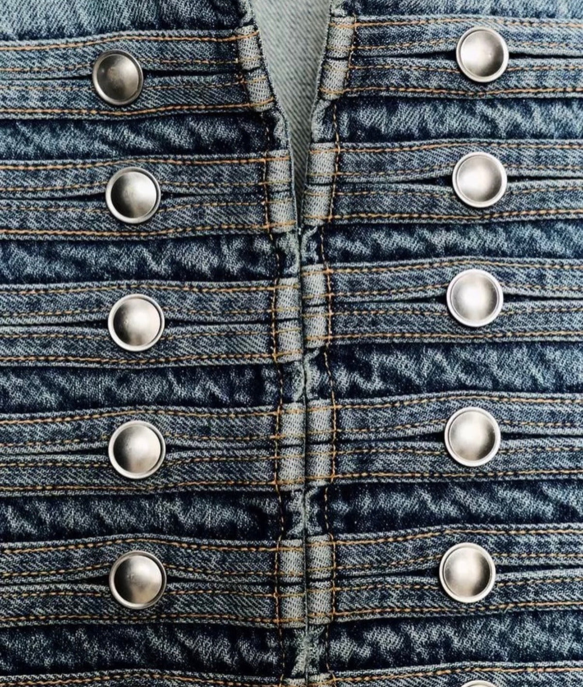 Vintage Century Cropped Napoleon Denim Jacket