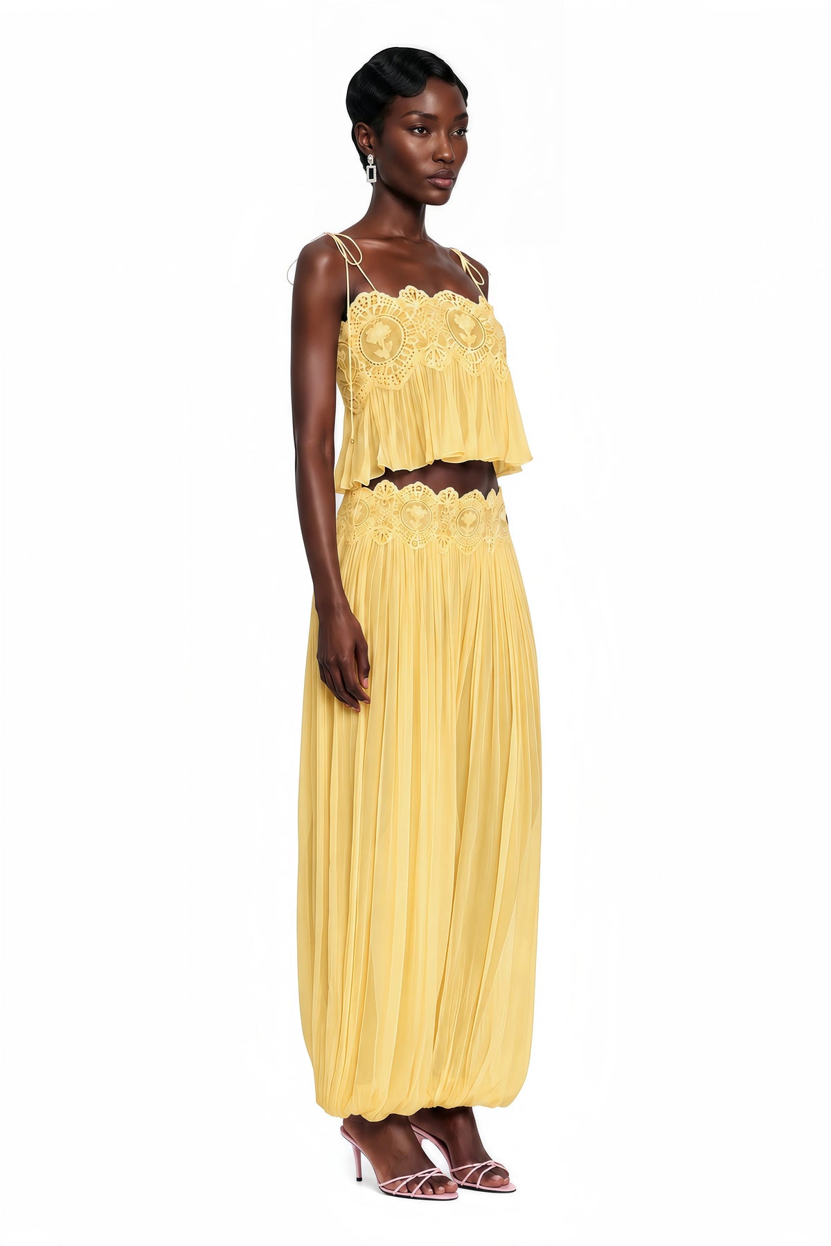 Kendall Lace Chiffon Set