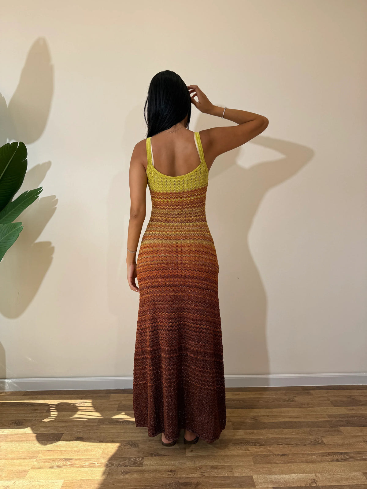 Sandra Sunset Knit Maxi Dress