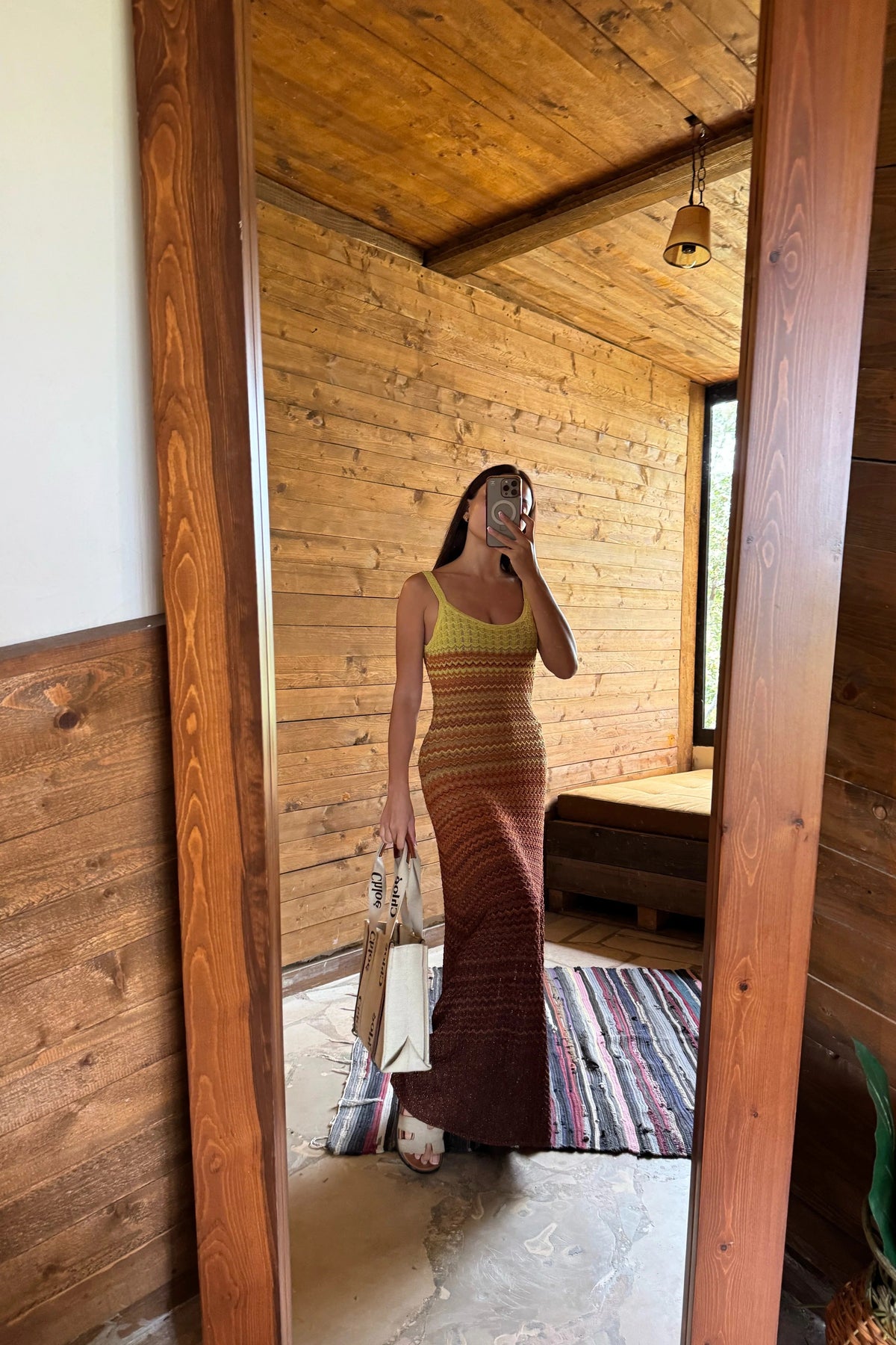 Sandra Sunset Knit Maxi Dress