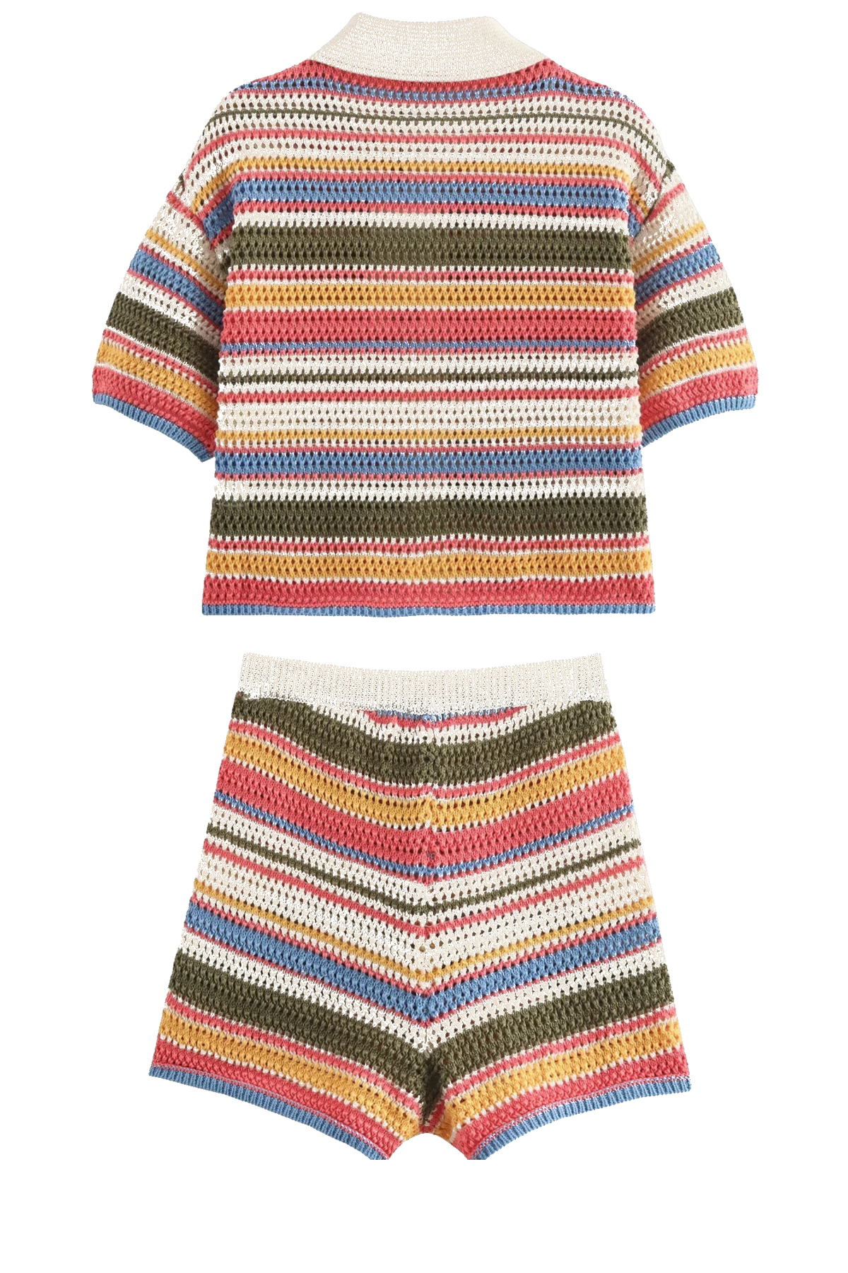 Kendall Striped Crochet Co-ord Set