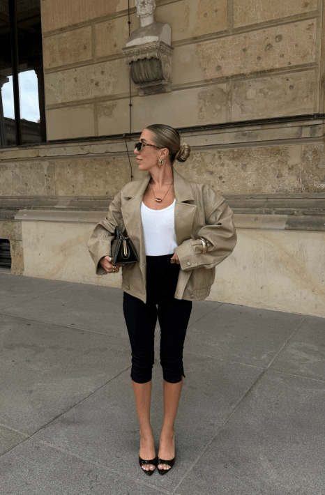 Banbury Double-Breasted Faux Leather Coat